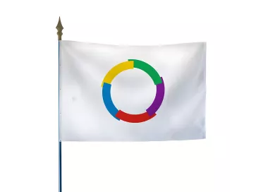 Drapeau de la Francophonie en polyester ignifugé