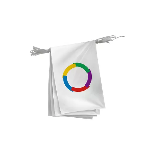 Guirlande de la Francophonie en polyester 20 x 30 cm