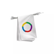 Guirlande de la Francophonie en polyester 20 x 30 cm