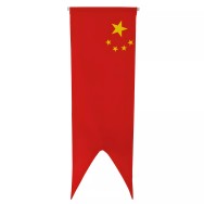Oriflamme Chine avec traverse en bois