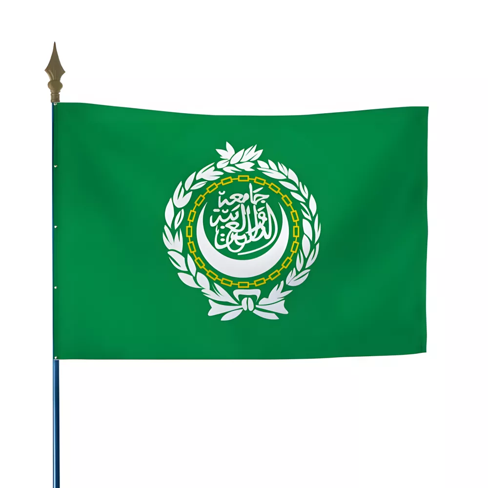 Drapeau de la Ligue Arabe en polyester Drapeau de la Ligue Arabe en polyester