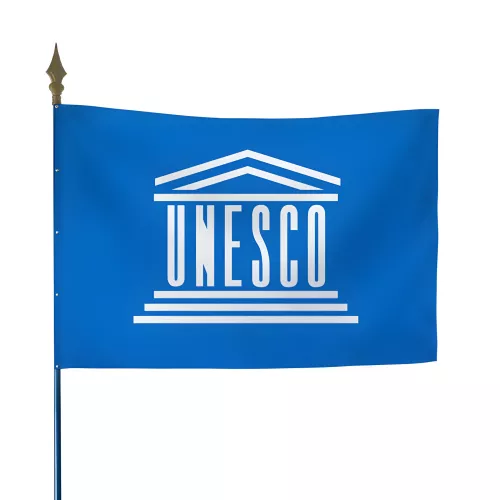 Drapeau de l'UNESCO en polyester 115g/m²
