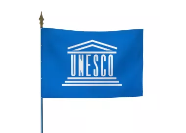Drapeau de l'UNESCO en polyester 115g/m²