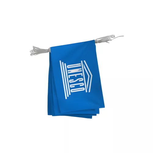 Guirlande UNESCO en polyester 115gr/m²