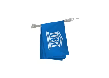 Guirlande UNESCO en polyester 115gr/m²