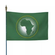 Drapeau de l'Union Africaine en maille polyester