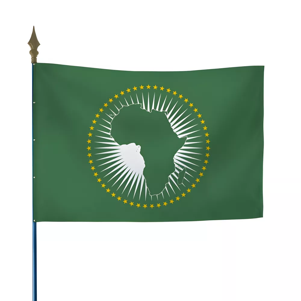 Drapeau de l'Union Africaine en maille polyester