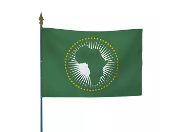 Drapeau de l'Union Africaine en maille polyester