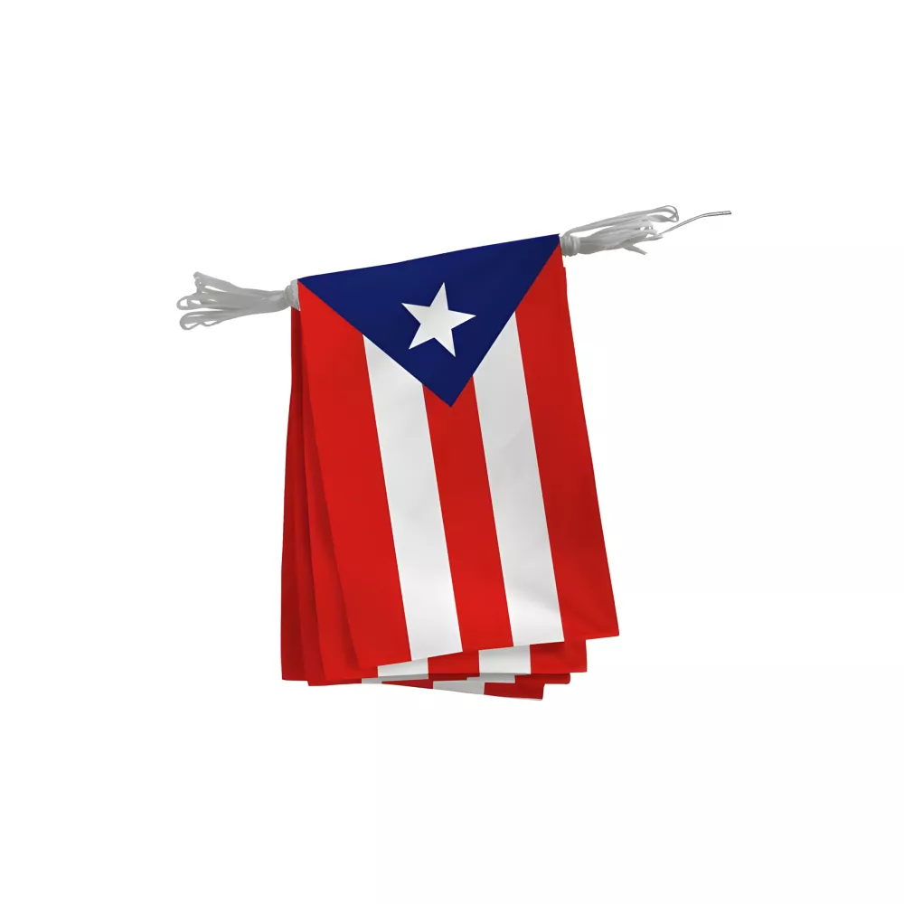 Guirlande Porto Rico en maille polyester 20 x 30 cm Guirlande Porto Rico en maille polyester 20 x 30 cm