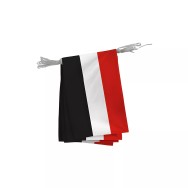 Guirlande Yémen en polyester avec fanions rectangulaires