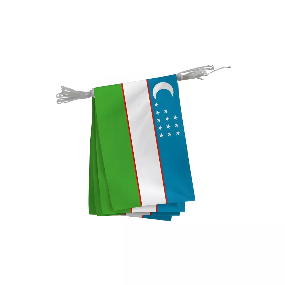 Guirlande Ouzbékistan en maille polyester 115 g/m²
