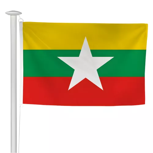 Pavillon Myanmar en maille polyester pour mât