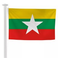 Pavillon Myanmar en maille polyester pour mât