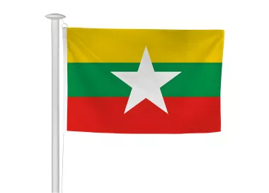 Pavillon Myanmar en maille polyester pour mât