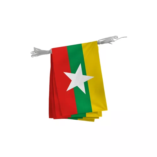 Guirlande Myanmar en maille polyester 20 x 30 cm