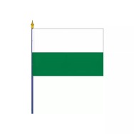 Drapeau Saxe en polyester avec hampe