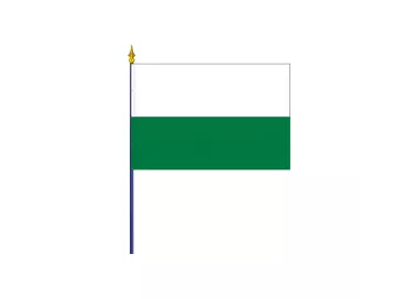 Drapeau Saxe en polyester avec hampe