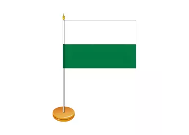 Drapeau de table Saxe avec tige métal 25 cm