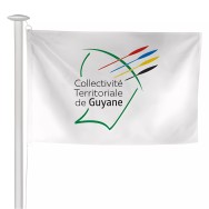 Pavillon collectivité de Guyane pour mât