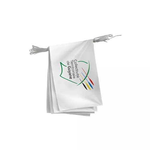 Guirlande Collectivité de Guyane en maille polyester
