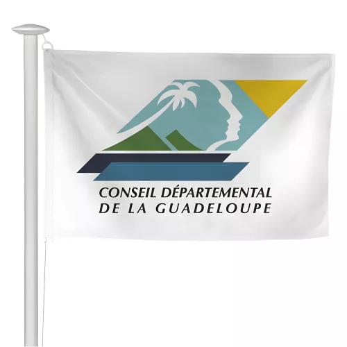 Pavillon département Guadeloupe pour mât de pavoisement