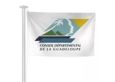 Pavillon département Guadeloupe pour mât de pavoisement