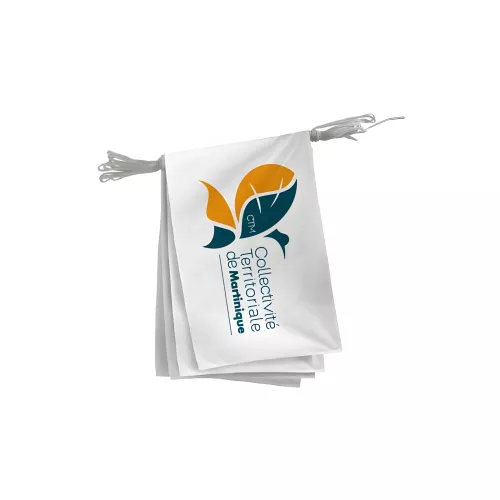 Guirlande Collectivité Territoriale de Martinique en polyester 20 x 30 cm