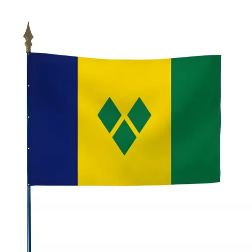 Drapeau Saint Vincent et les Grenadines en polyester