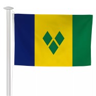 Pavillon officiel Saint-Vincent-et-les-Grenadines en maille polyester