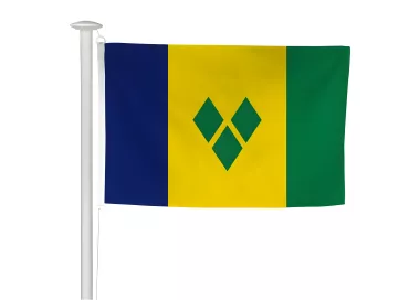 Pavillon officiel Saint-Vincent-et-les-Grenadines en maille polyester