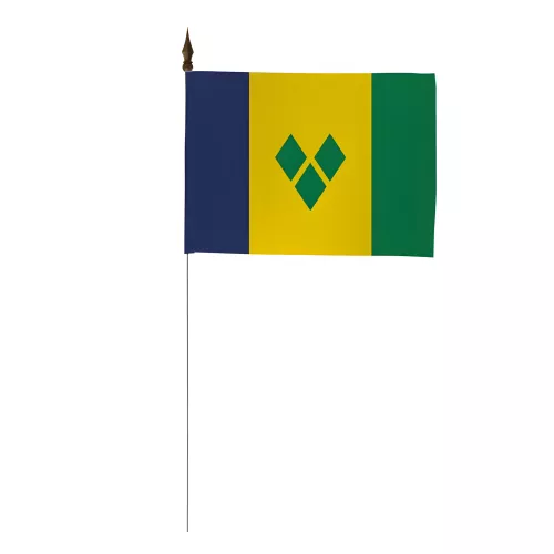 Drapeau de table Saint Vincent et les Grenadines polyester