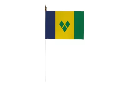 Drapeau de table Saint Vincent et les Grenadines polyester