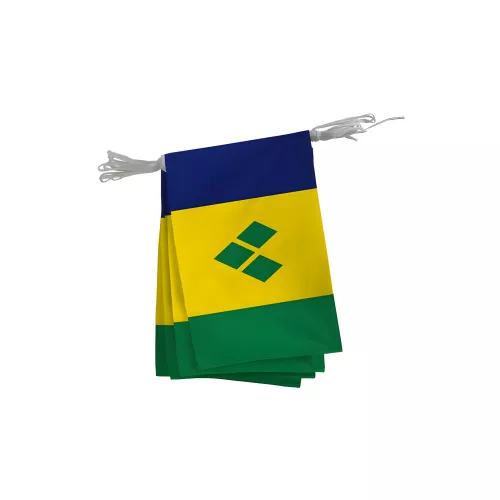 Guirlande Saint-Vincent-et-les-Grenadines en maille polyester 20 x 30 cm