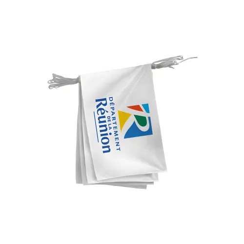 Guirlande département Réunion en maille polyester 115 g/m²