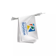 Guirlande département Réunion en maille polyester 115 g/m²