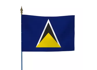 Drapeau Sainte-Lucie en maille polyester 115 g/m²