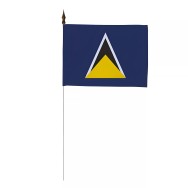 Drapeau de table Sainte-Lucie en maille polyester