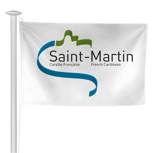 Pavillon collectivité de Saint-Martin en maille polyester