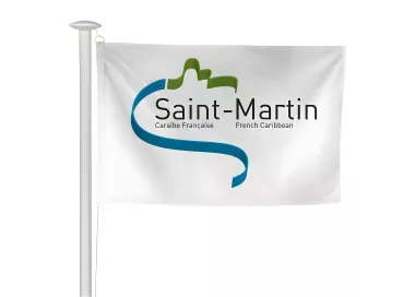 Pavillon collectivité de Saint-Martin en maille polyester