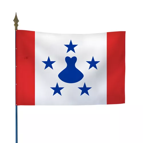 Drapeau Australes en maille polyester avec hampe