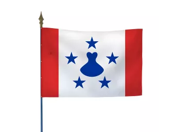 Drapeau Australes en maille polyester avec hampe