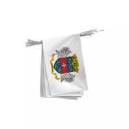 Guirlande armoiries Saint-Barthélemy en maille polyester 20 x 30 cm