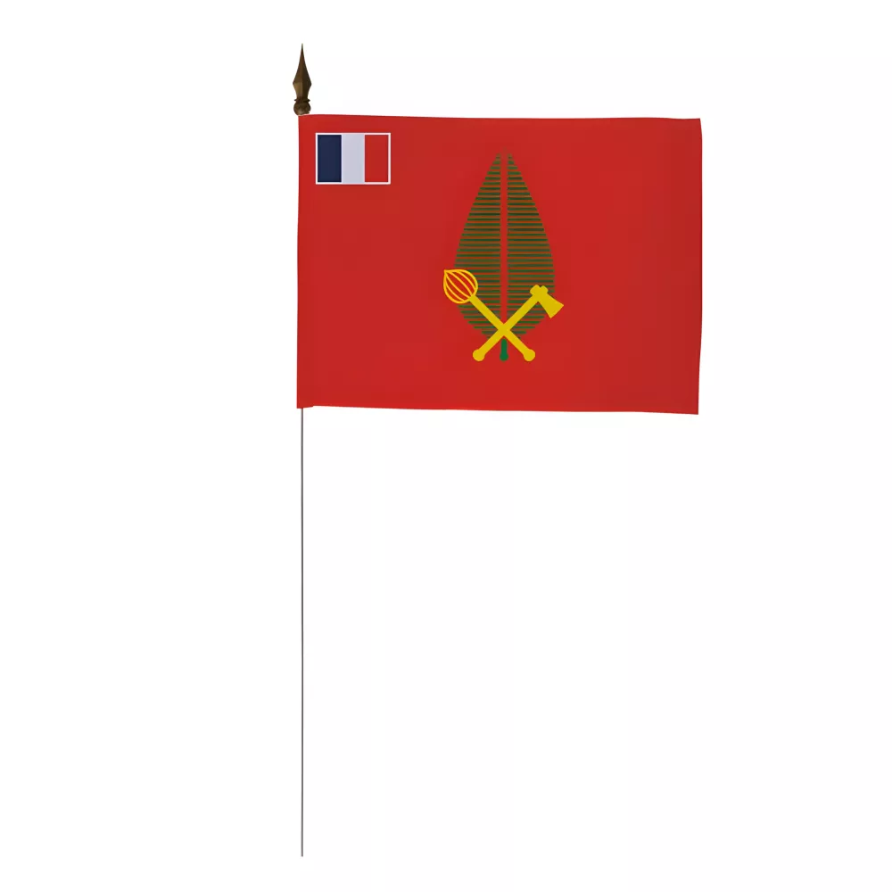 Drapeau de table Alo 10 x 15 cm sur socle bois