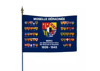 Drapeau Moselle Déracinée en maille polyester