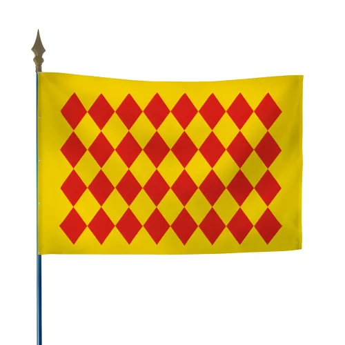 Drapeau province Angoumois en maille polyester 115 g/m²