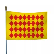 Drapeau province Angoumois en maille polyester 115 g/m²