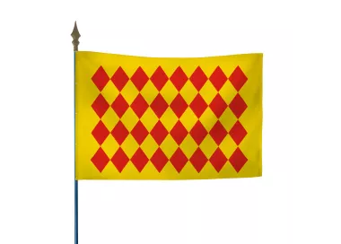 Drapeau province Angoumois en maille polyester 115 g/m²