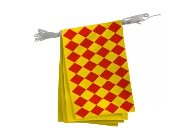 Guirlande province Angoumois en maille polyester 20x30 cm