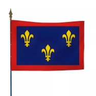 Drapeau province Anjou en maille polyester