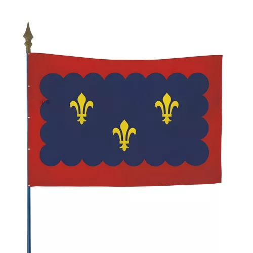 Drapeau province Berry en maille polyester